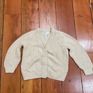 Hanna Andersson Cream Knit Cardigan